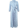 Women's Linen Blend Flower Dress - Dresses - 1 - thumbnail