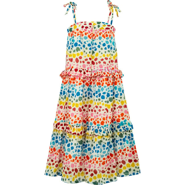 Girl's Printed Midi Dress - Dresses - 2