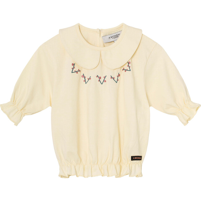 Embroidery Blouse, Apricot Illusion