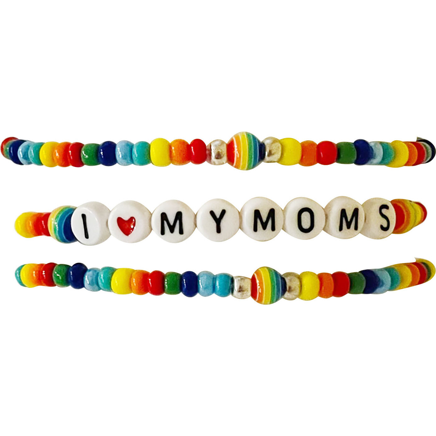 I Love My Moms 3pc Bracelet Set - Bracelets - 1