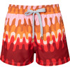 Trunk Shorts, Red Carnation - Swim Trunks - 1 - thumbnail