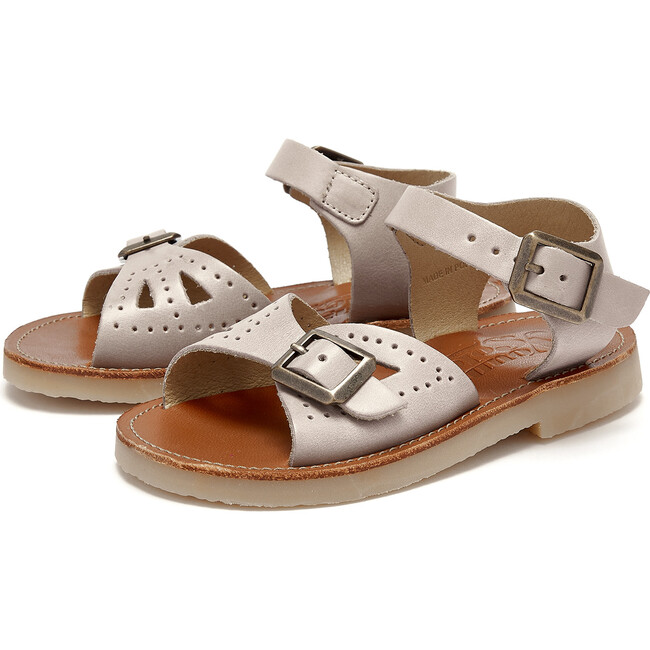 Pearl Sandal, Mink Leather - Sandals - 1