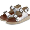 Spike Sandal, Silver Leather - Sandals - 1 - thumbnail