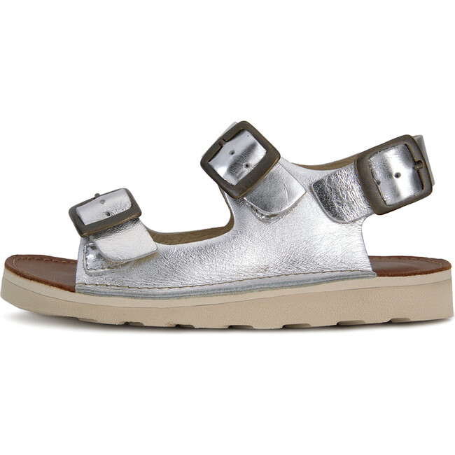 Spike Sandal, Silver Leather - Sandals - 2