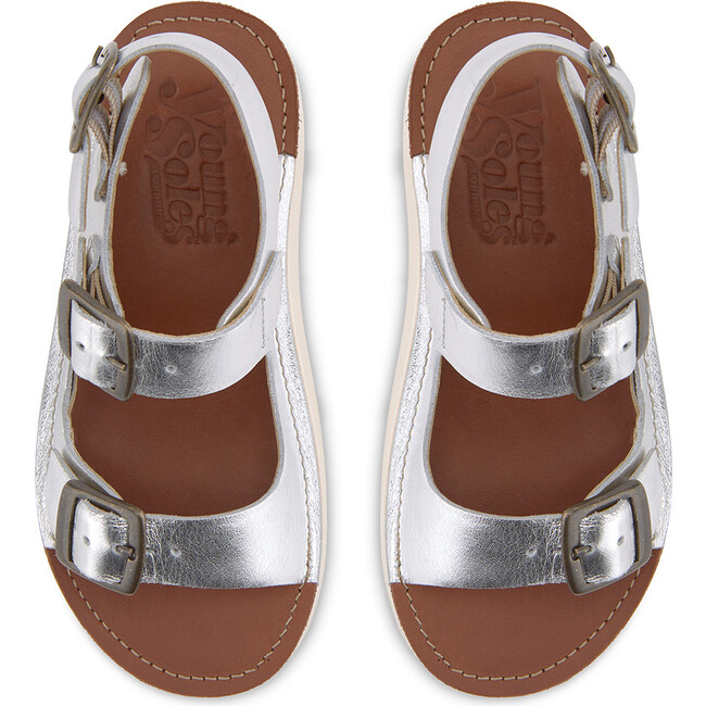Spike Sandal, Silver Leather - Sandals - 3