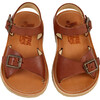 Sonny Sandal, Chestnut Brown Leather - Sandals - 3