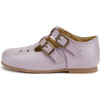 Lucy Velcro T-Bar Shoe, Lilac Leather - Mary Janes - 2