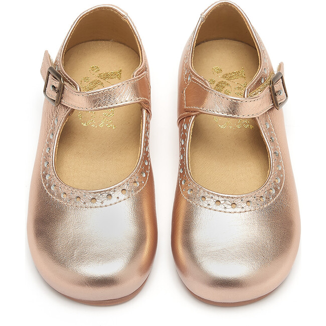 Diana Mary Jane Shoe, Rose Gold Leather - Mary Janes - 3