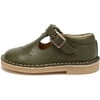 Penny Velcro T-Bar Shoe, Olive Leather - Mary Janes - 2