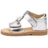 Flo Velcro Tassel Sandal, Silver Leather - Sandals - 2