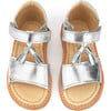 Flo Velcro Tassel Sandal, Silver Leather - Sandals - 3