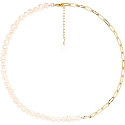Women's Amara Pearl & Chain Necklace
