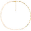 Women's Amara Pearl & Chain Necklace - Necklaces - 1 - thumbnail