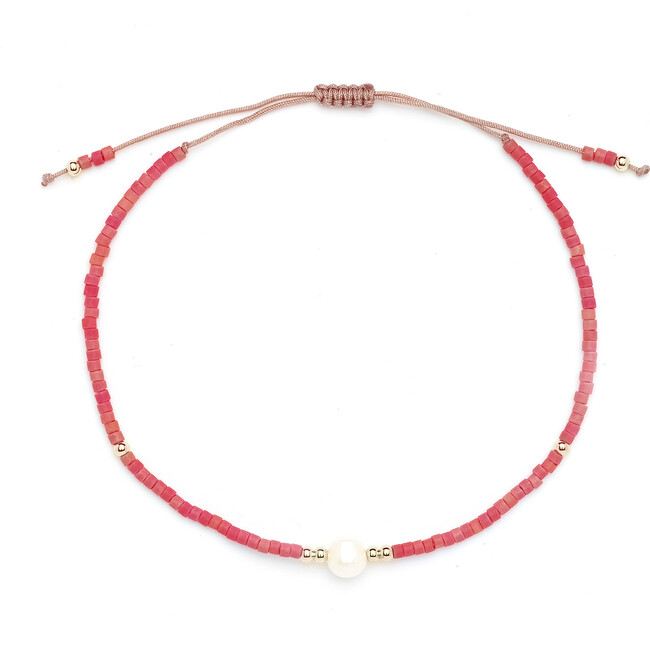 Pink Pearl Thread Bracelet