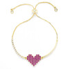 Women's Tetris Heart Bracelet - Bracelets - 1 - thumbnail