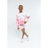 Arist at Work Tie Dye Crew Neck Sweatshirt, Pink - Sweatshirts - 2