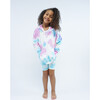 French Terry Zip Up Hoodie Sweatshirt, Rainbow Tie Dye - Sweatshirts - 3