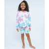 French Terry Zip Up Hoodie Sweatshirt, Rainbow Tie Dye - Sweatshirts - 4