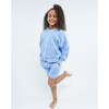 French Terry Sweat Shorts, Periwinkle Blue - Shorts - 4