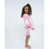 French Terry Zip Up Hoodie Sweatshirt, Pink Tie Dye - Sweatshirts - 4
