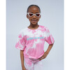Artist at Work Tie Dye Crop Tee, Pink - T-Shirts - 3