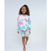 French Terry Zip Up Hoodie Sweatshirt, Rainbow Tie Dye - Sweatshirts - 6