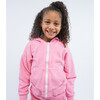 French Terry Zip Up Hoodie Sweatshirt, Vintage Hot Pink - Sweatshirts - 3