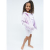 French Terry Zip Up Hoodie Sweatshirt, Lavender - Sweatshirts - 6