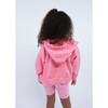 French Terry Zip Up Hoodie Sweatshirt, Vintage Hot Pink - Sweatshirts - 4
