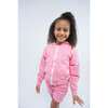 French Terry Zip Up Hoodie Sweatshirt, Vintage Hot Pink - Sweatshirts - 5