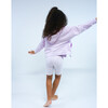 French Terry Zip Up Hoodie Sweatshirt, Lavender - Sweatshirts - 9