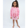 French Terry Zip Up Hoodie Sweatshirt, Vintage Hot Pink - Sweatshirts - 6