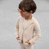 Bamboo  Zip Up Hoodie, Oatmeal - Sweatshirts - 6