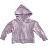 French Terry Zip Up Hoodie Sweatshirt, Lavender - Sweatshirts - 1 - thumbnail