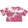 Artist at Work Tie Dye Crop Tee, Pink - T-Shirts - 1 - thumbnail