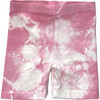 Bike Shorts, Pink Tie Dye - Shorts - 1 - thumbnail