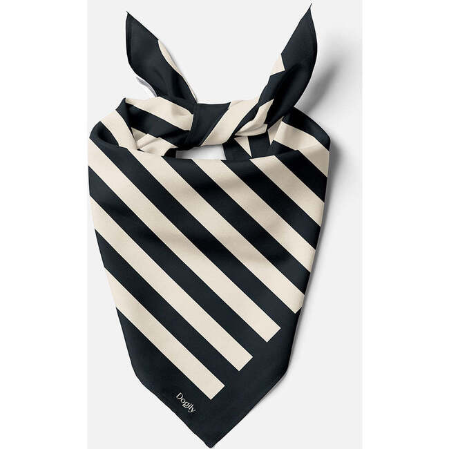 Serene square scarf, Black - Dog Bandanas & Neckties - 3