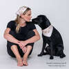 Tyra square scarf, Beige - Dog Bandanas & Neckties - 2