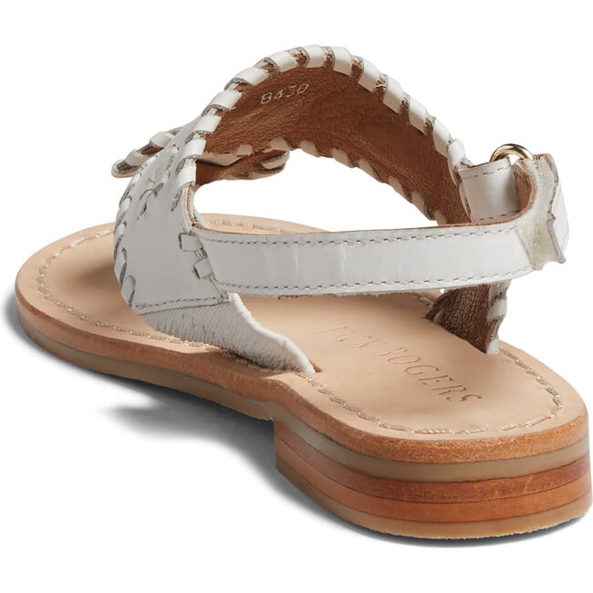 Toddler Jacks Flat, White - Sandals - 3