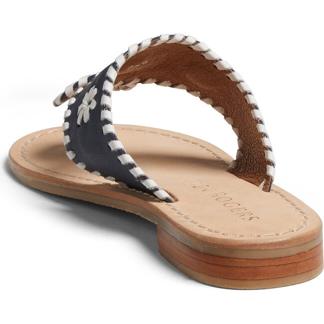 Jacks Flat, Midnight & White - Sandals - 3