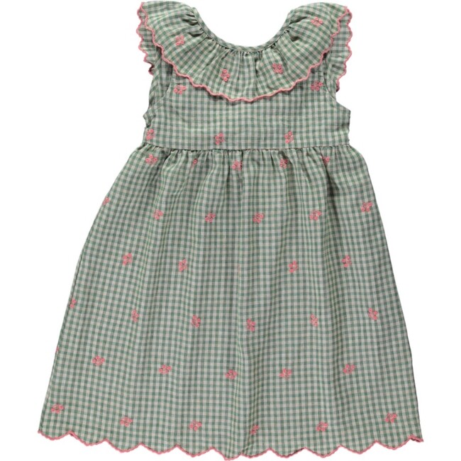 Uma Dress, Green Gingham