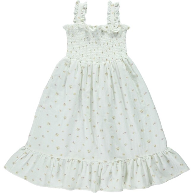 Lilian Dress, White Floral - Dresses - 2
