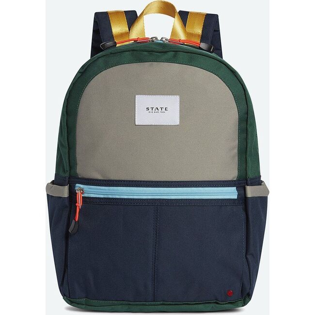 Kane  Backpack, Green/Navy - Backpacks - 1