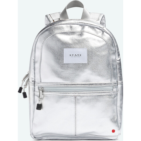 Mini Kane Backpack, Silver - STATE Bags | Maisonette