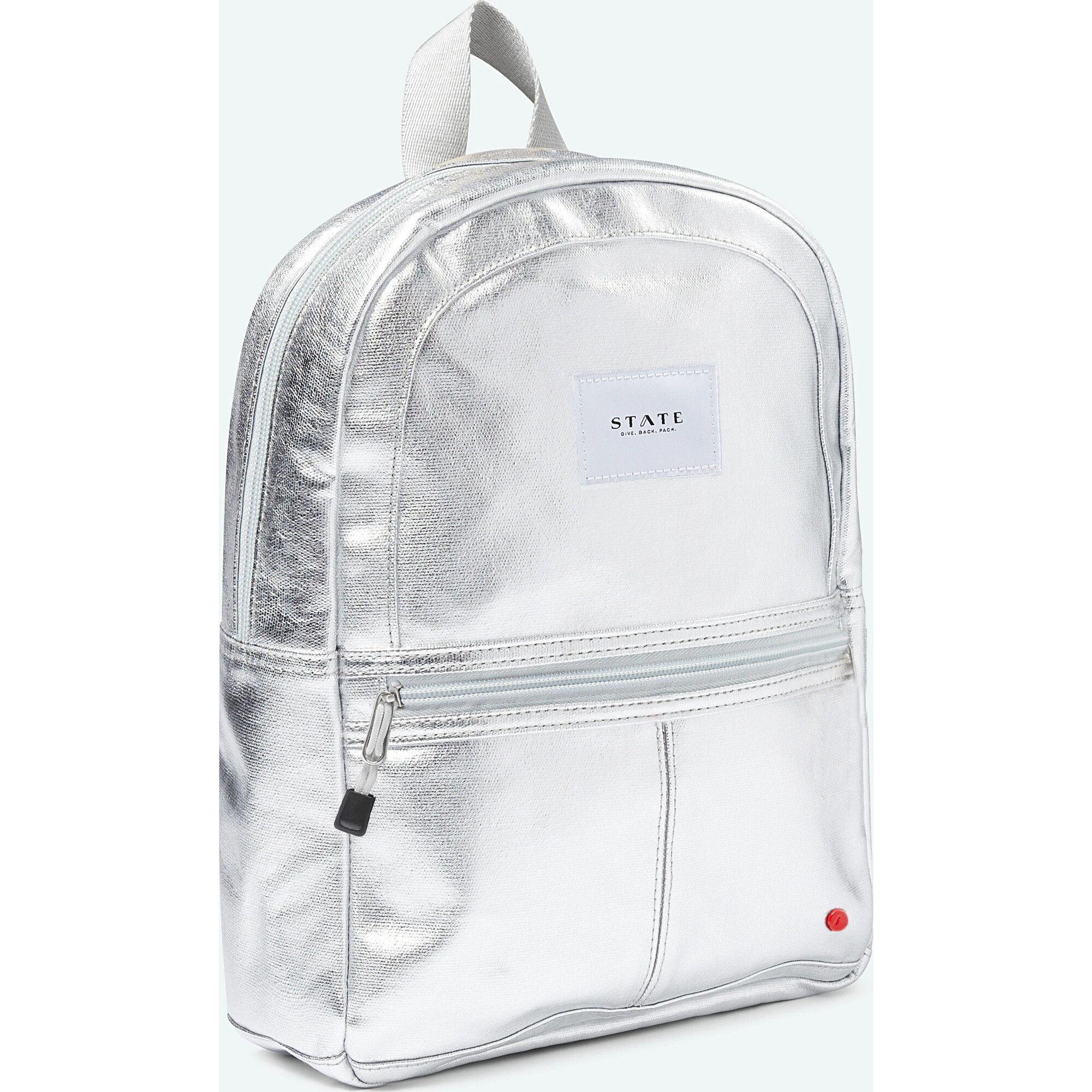 ミュージシャン the GazettE MINI LEATHER BACKPACK SILVER Mini Kane Backpack, Silver - STATE Bags | Maisonette