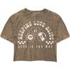 Keeping Love Alive Crop T-shirt, Charcoal - T-Shirts - 2