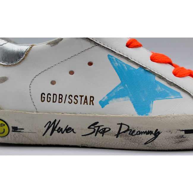 Superstar Leather Upper Sneakers, White - Sneakers - 4