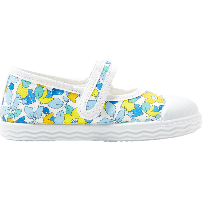 Penny Col Liberty Print Mary Janes, Blue and Multicolor