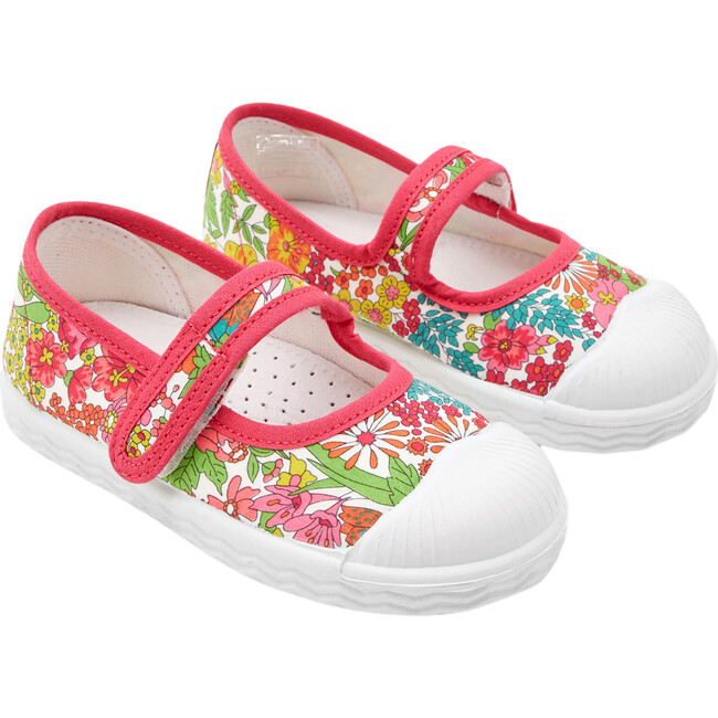 Penny Col Liberty Print Mary Janes, Multicolor