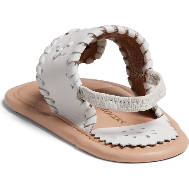 Baby Jacks Flat Sandal, White - Sandals - 3